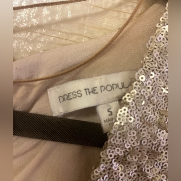 DRESS THE POPULATION Kylie Sequin Mini Dress - Picture 4 of 6